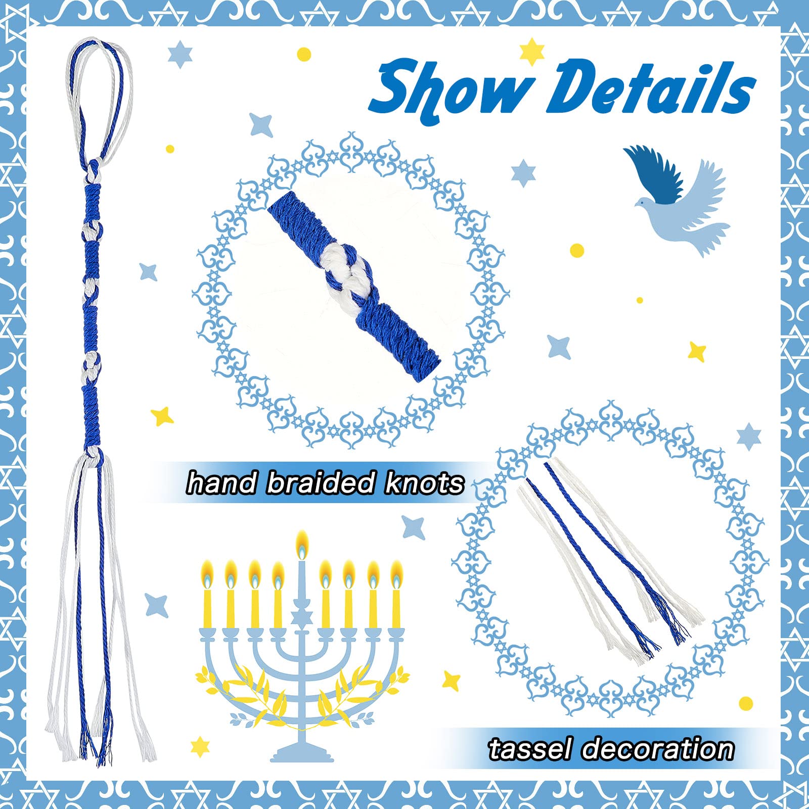 8/16 Pcs Blue White Hebrew Tzi - đánh giá và giá Cocktail Shaker Set