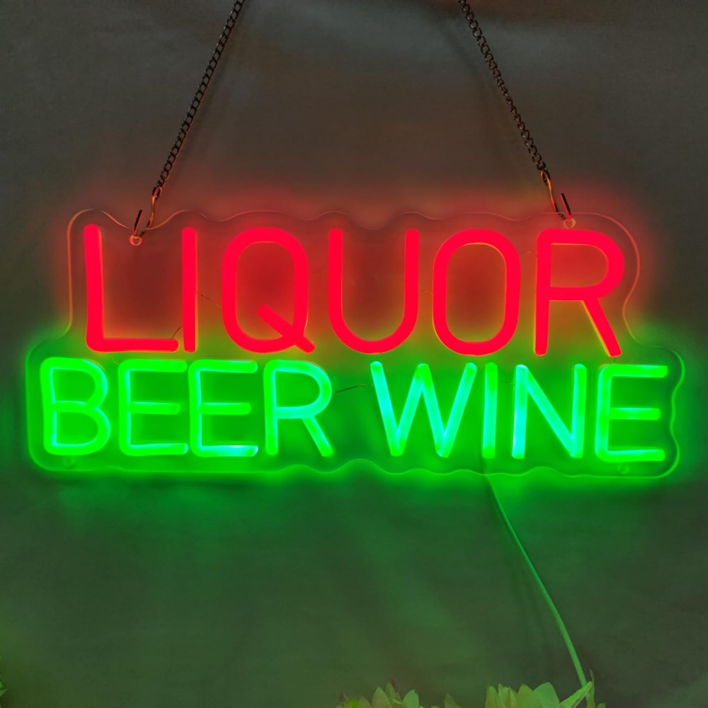 Liquor Beer Wine LED Neon Sign - đánh giá và giá Wine Beer Liquor Store