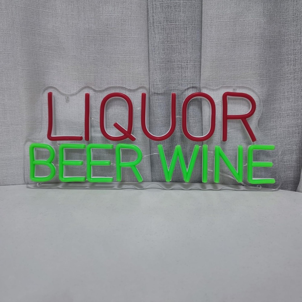 Liquor Beer Wine LED Neon Sign - đánh giá và giá Wine Beer Liquor Store