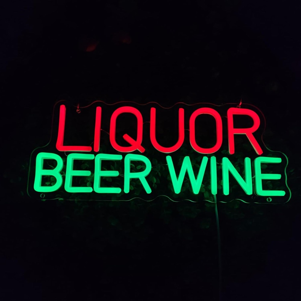 Liquor Beer Wine LED Neon Sign - đánh giá và giá Wine Beer Liquor Store